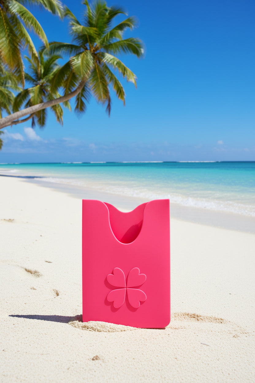 Porte carte pour beach bag